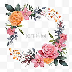 可爱自然装饰图片_花卉和花卉装饰框