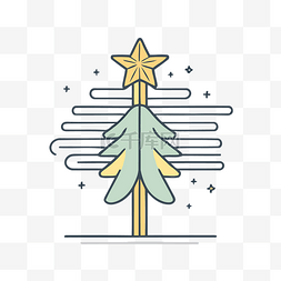 圣诞树矢量图标