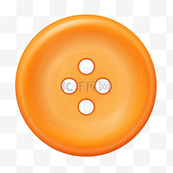 圆形按钮卡通图片_橙色卡通圆形木按钮