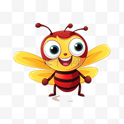 忙碌秘书图片_红蜜蜂有趣的昆虫可爱幼稚的蜜蜂