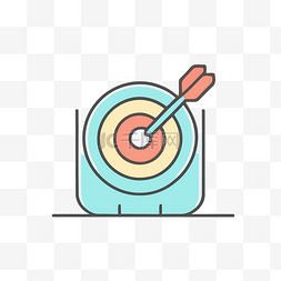 高目标图片_该图标代表箭头的目标 向量