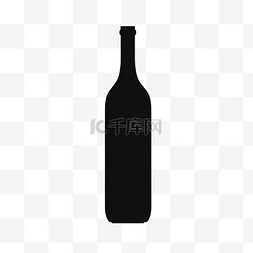 品牌日图片_玻璃瓶酒剪影轮廓