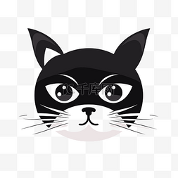 卡通小猫脸图片_猫须剪贴画 小猫脸 猫卡通图标 向
