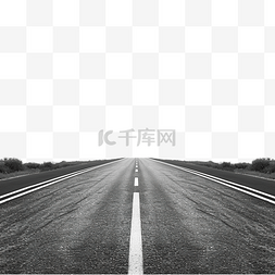 道路线图片_png中的空沥青路两条车道隔离直线