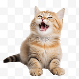 爪子的猫图片_可爱的猫开心地笑