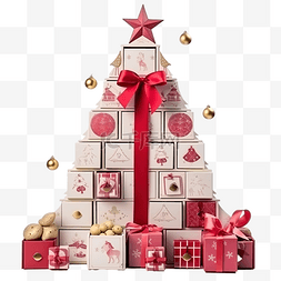 红棕色木图片_圣诞来临日历等待圣诞节的礼物和