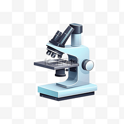 顯微鏡图片_最小风格的显微镜插图
