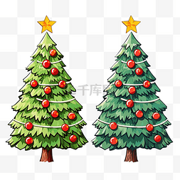 打印中心打印图片_找出圣诞树的十个不同点