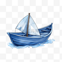 旅背景图片_纸船插画