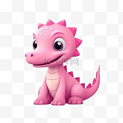 诺特图片_可爱角色中的粉红色恐龙