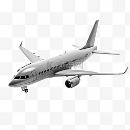公司层状模型图图片_空白模型飞机隔离白色和灰色客机
