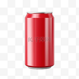 现实罐红色用于模拟苏打水可以模