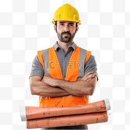 安全帽背景图片_有建筑计划的建筑工人工程师