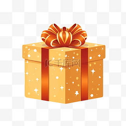 礼品盒插画图片_圣诞礼品盒平面插画
