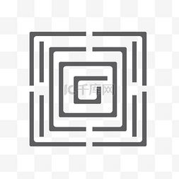 方形符号中的字母 g 向量