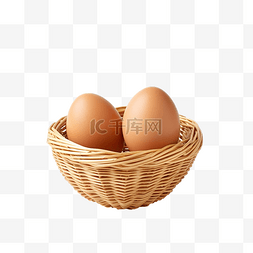 煮熟的蛋图片_籃子裡的雞蛋