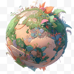 地球 3d 插图