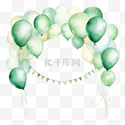 气球氛围装饰图片_装饰气球氛围元素立体免抠图案