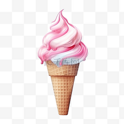 3d 插图冰淇淋