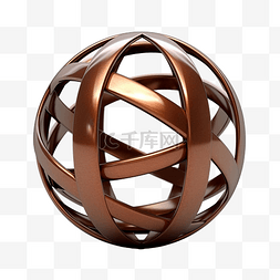 棕色金属球