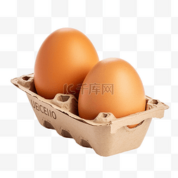 孤立的鸡棕色鸡蛋