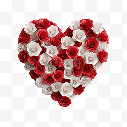 红玫瑰美丽背景中的情人节快乐白