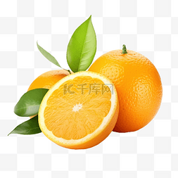 清爽果汁图片_新鲜的橙色柑橘类水果