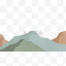 绿色山峦图片_山峰风景纹理绿色横图