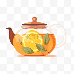 玻璃茶壶图片_玻璃茶壶与茶平插图