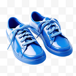 蓝色新衣服图片_一双蓝色的鞋子