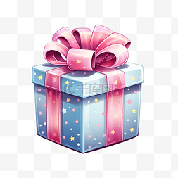 礼物礼物盒丝带图片_可爱的生日礼物礼物盒插画