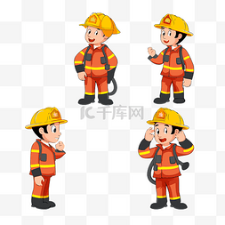 消防队员图片_消防员剪贴画消防员卡通人物的不