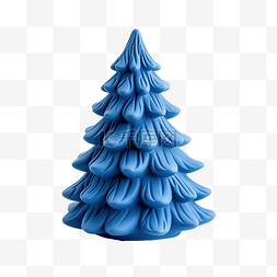 聚合物图片_蓝色粘土圣诞树