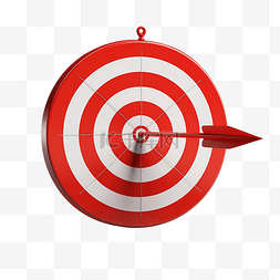 直击靶心图片_白色红色目标与飞镖或箭头条形图