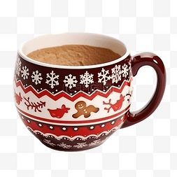 圆形米奇图片_圣诞杯咖啡