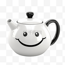 茶杯茶壶线描图片_漂亮的茶壶脸