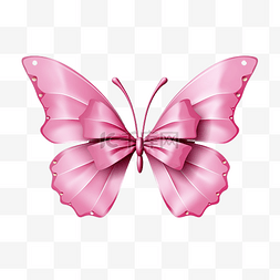 带翅膀的女孩图片_带蝴蝶翅膀的粉红丝带
