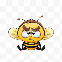 表情头骨图片_表情符号 蜜蜂 卡通 悲伤