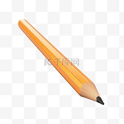 孤立的木匠铅笔