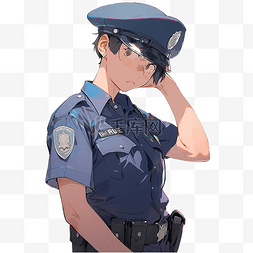 警察套装蓝色