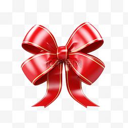 圣诞礼物包装丝带礼物一球红丝带