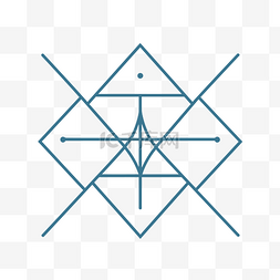 星座简单符号图片_海星座之星的几何符号 向量