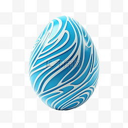 蓝色复活节彩蛋 3d 图案
