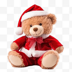 手工制作可爱的泰迪熊圣诞老人