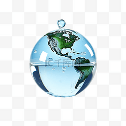 形式图片_水滴形式的地球地球环境概念