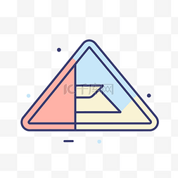应用程序网站上的三角形图标 向