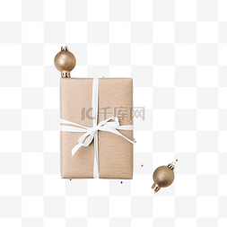 圣诞贺卡，配有礼品包装和圣诞装