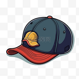 棒球帽卡通帽子图片_棒球帽与帽子标志设计剪贴画的插