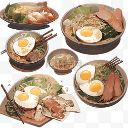 炒锅背景图片_美味健康的亚洲食品