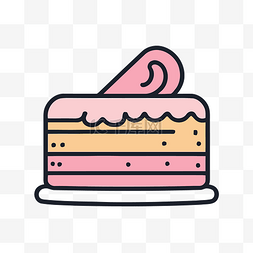 中秋灯高清图图片_粉色和白色蛋糕的图标 向量